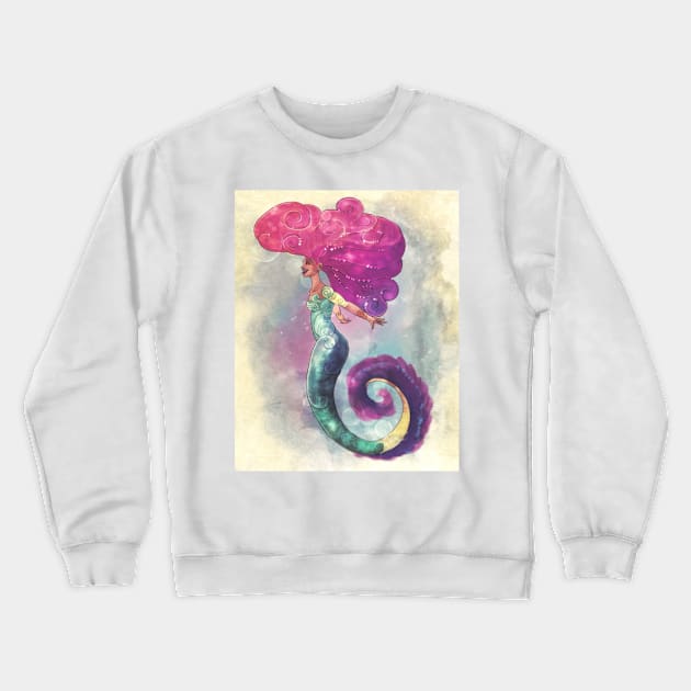 Evelyn Mermaid Crewneck Sweatshirt by RoAnnaSylver